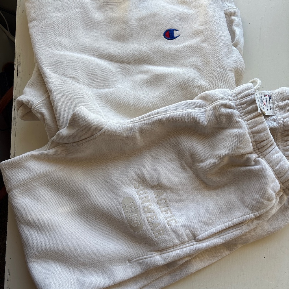 Champion sweat suit set